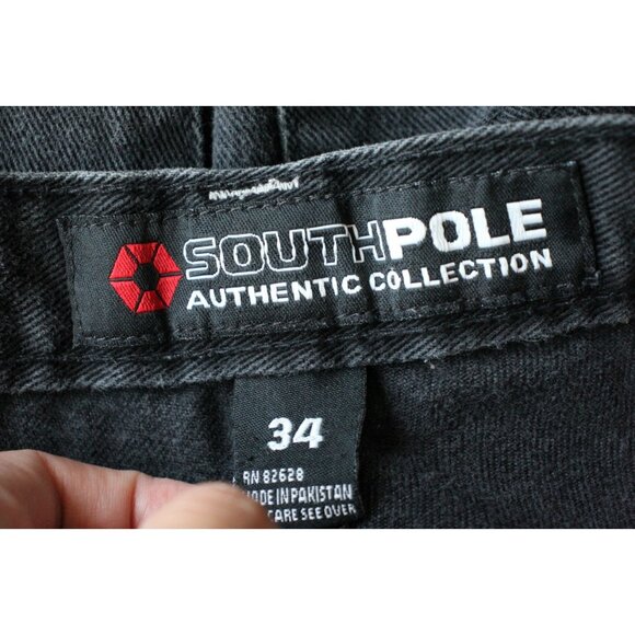 Vintage Southpole Mens 32 x 13 Y2K Jean Shorts Jorts A1690 - Picture 4 of 4